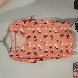 Salmon Floral t-shirt